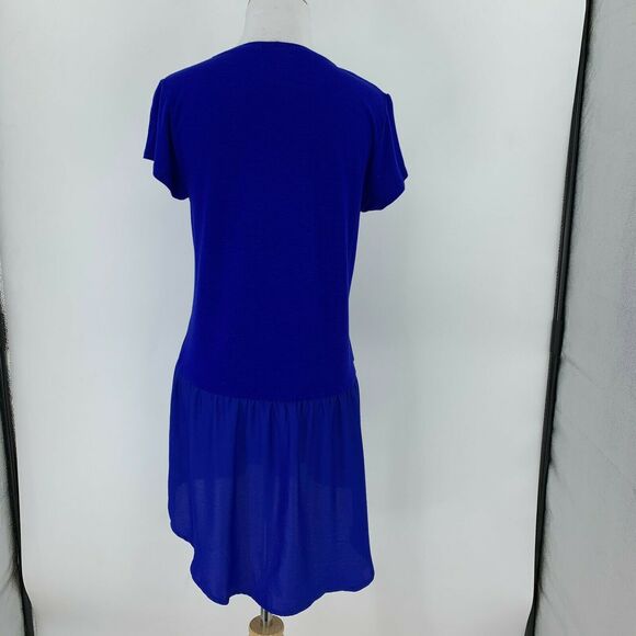 Anthropologie Dolan Left Coast Collection Peplum Tunic Women Size XS Blue Blouse - Picture 3 of 10